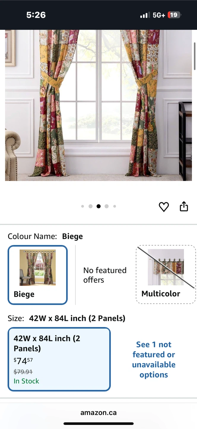 Greenland Home Antique Chic Patchwork Curtain Panel Set - photo 2