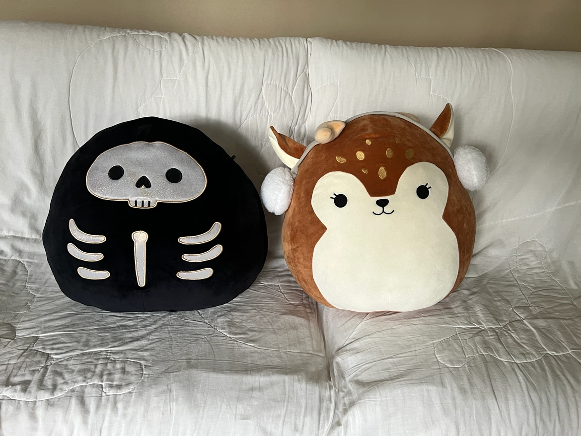 Squishmallows Skeleton & Deer Plush Toys