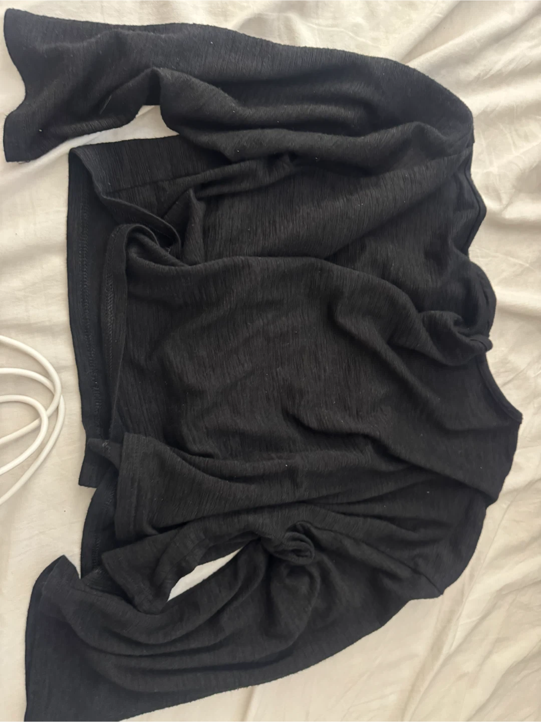 Black Long Sleeve Button-Up Cardigan - photo 2