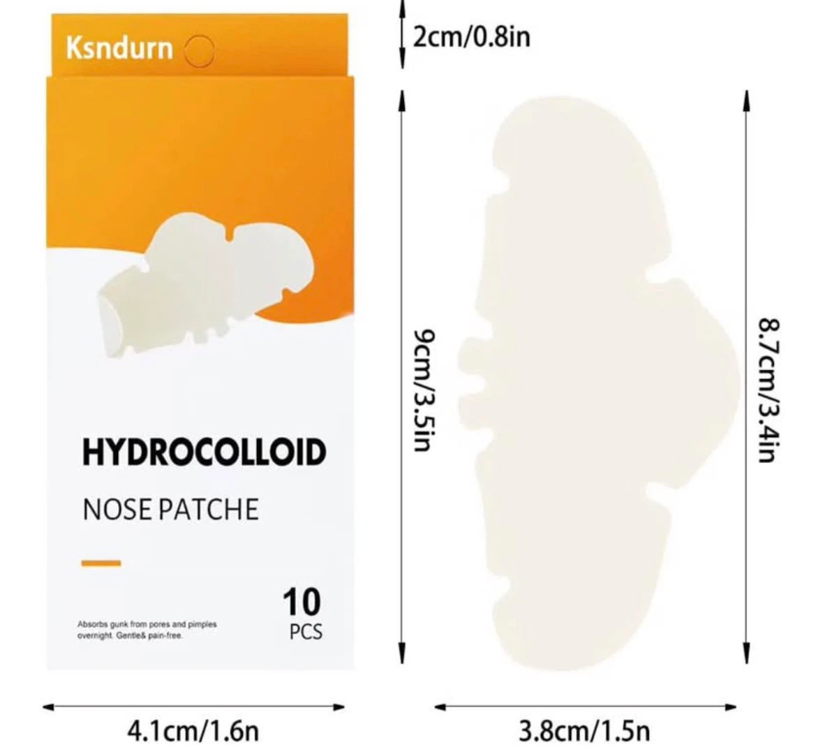 Nose/Hydrocolloid Pimple Patch (White) - photo 2