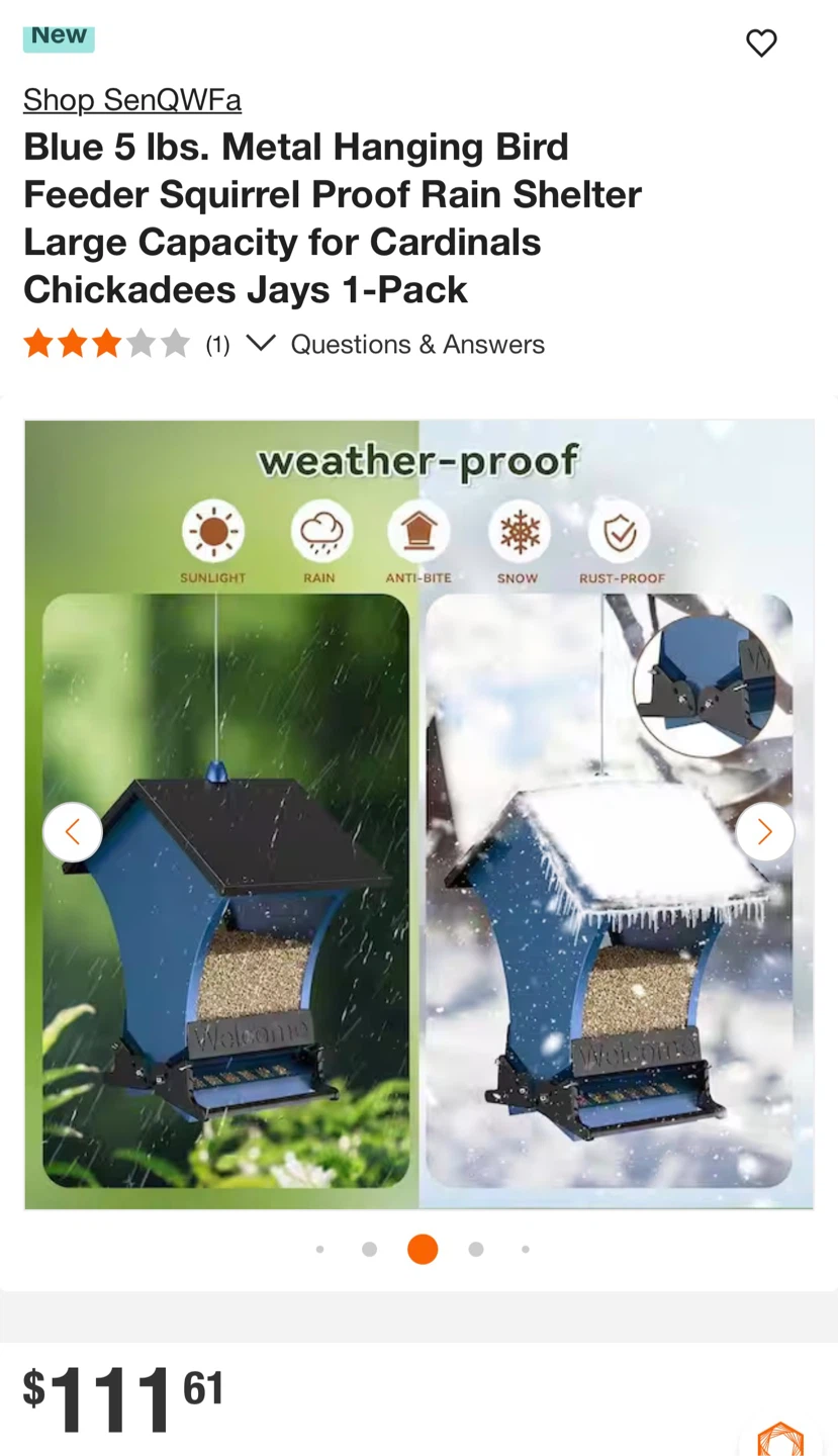 Bird feeder