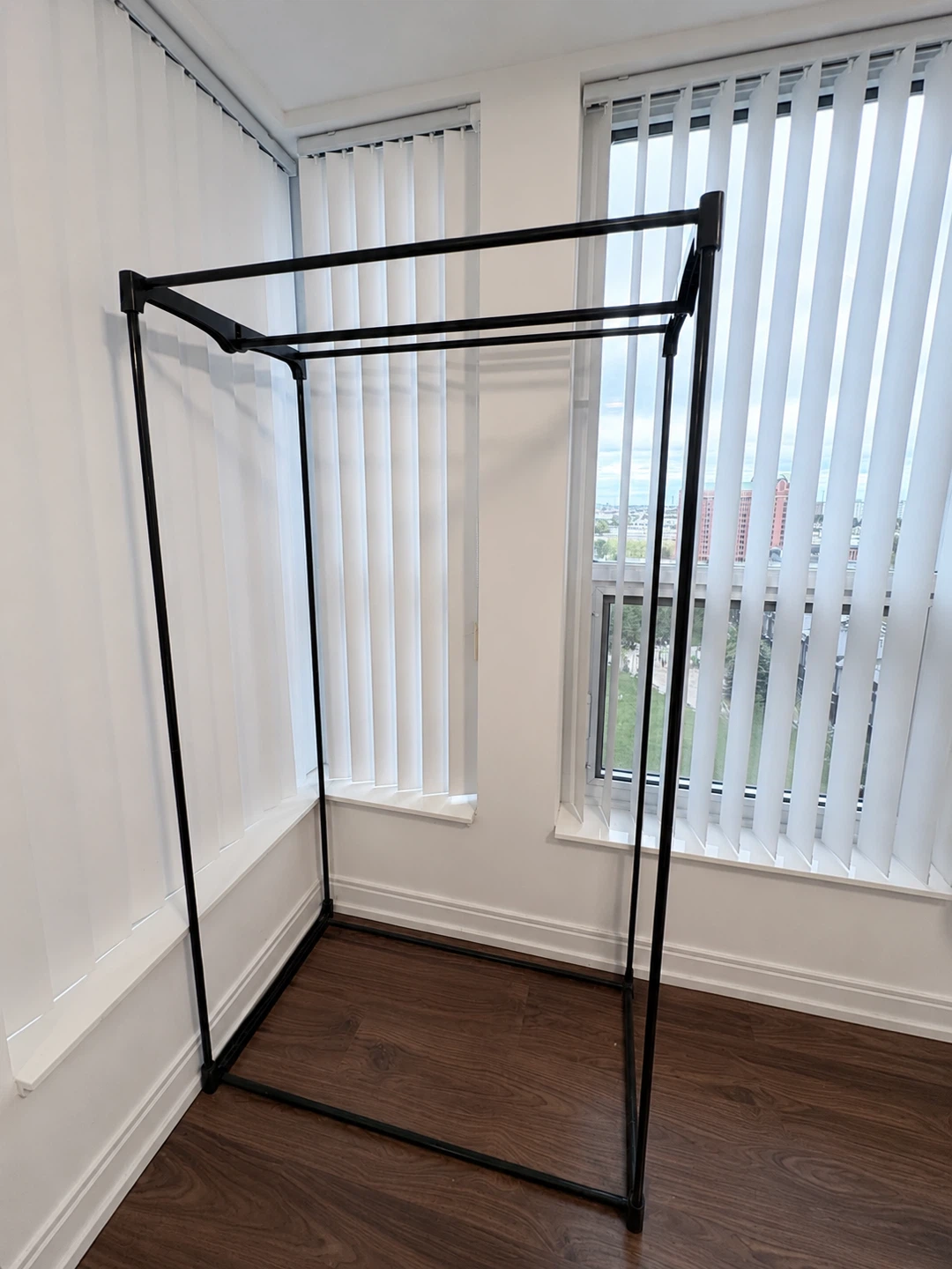 Black Metal Wardrobe Frame