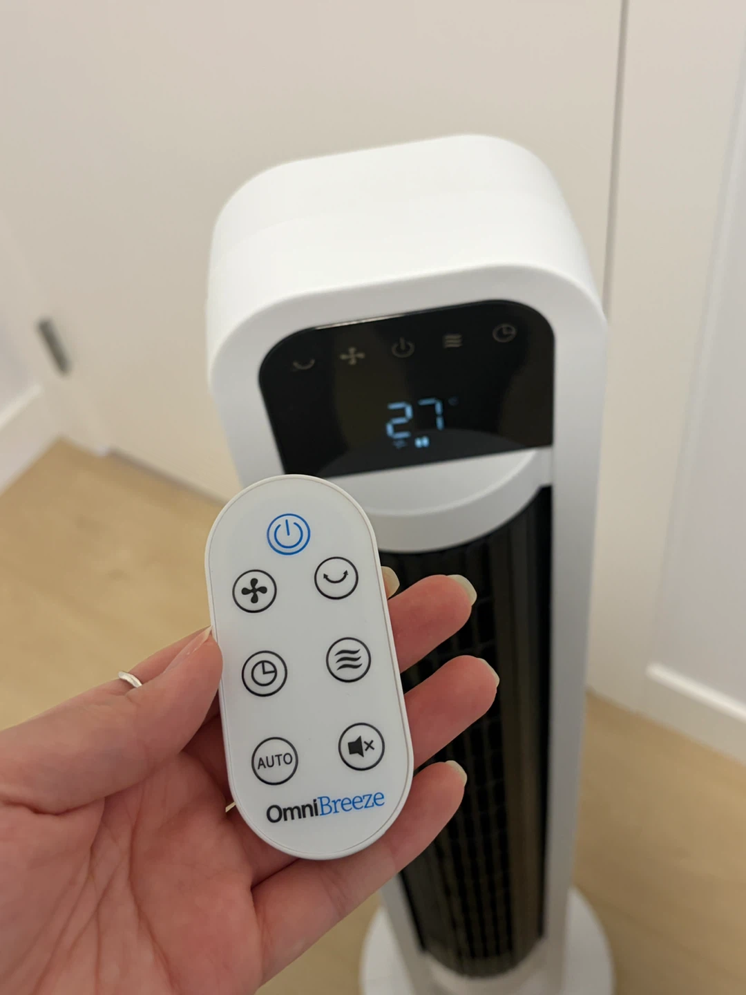 OmniBreeze Tower Fan with Remote