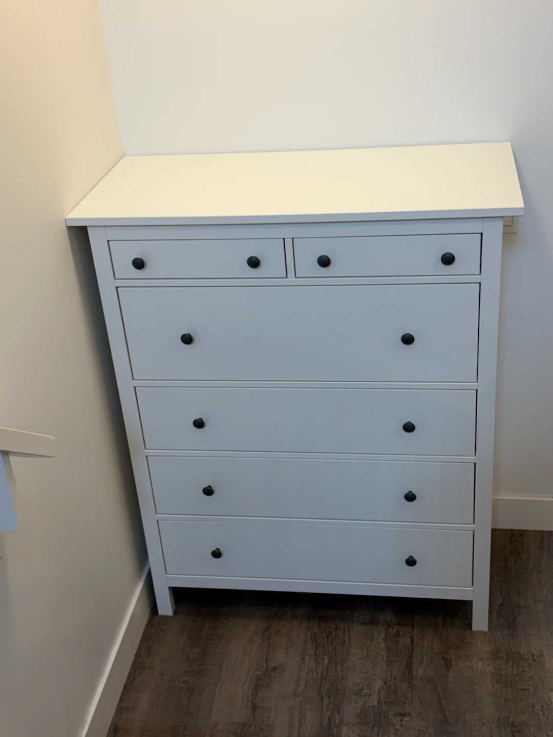 IKEA HEMNES dresser with 6 drawers Tall white