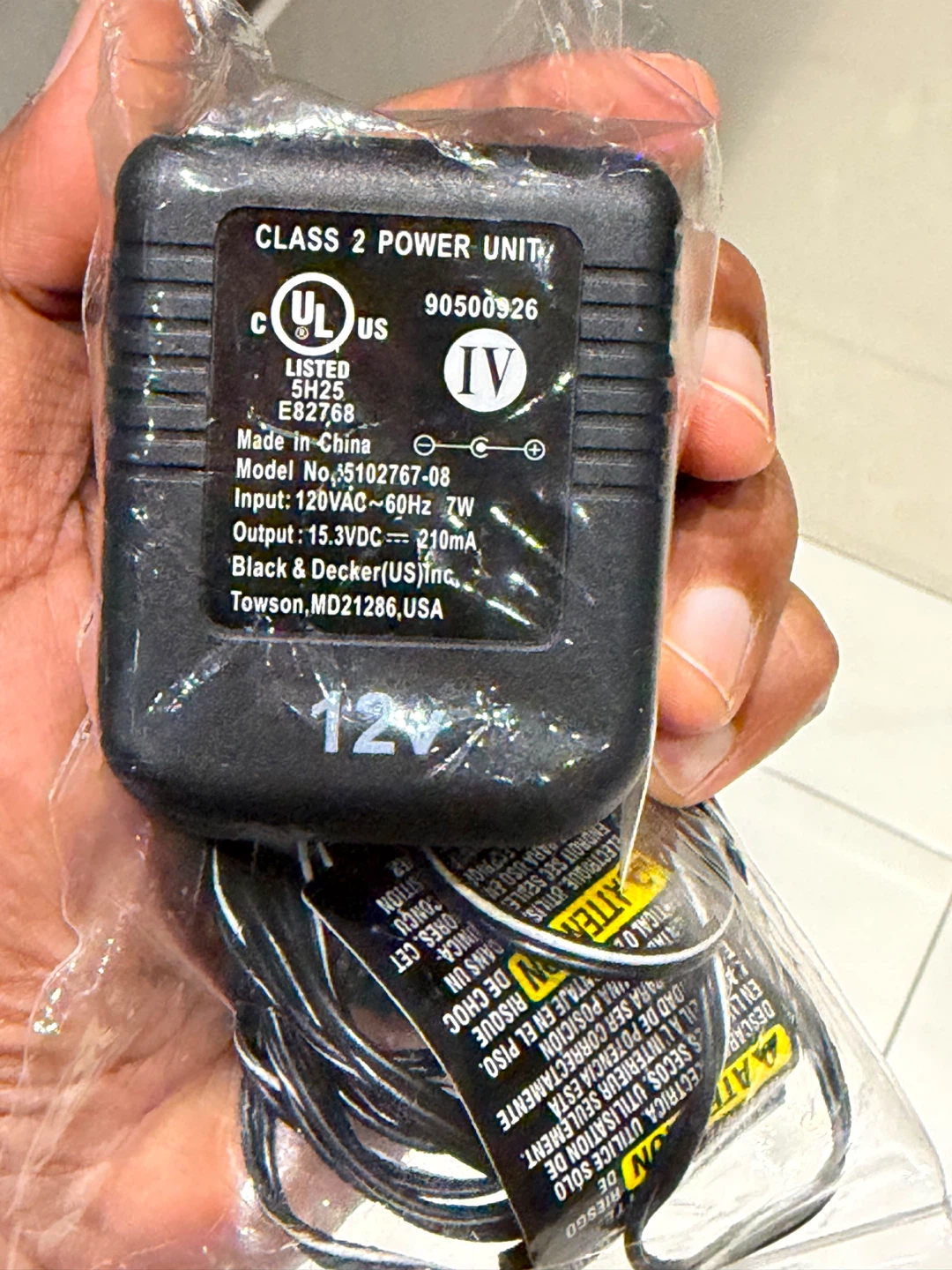 Black & Decker 12V Power Adapter - photo 4