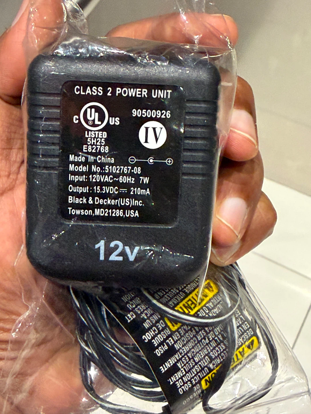 Black & Decker 12V Power Adapter - photo 5