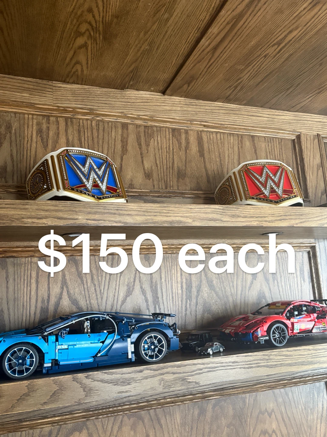 WWE Championship Belt Replicas & LEGO Cars