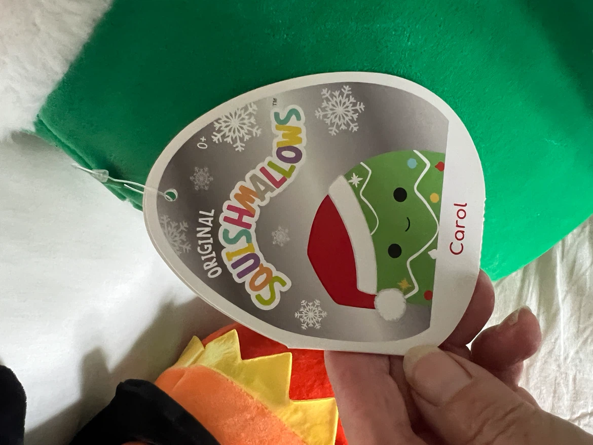 Original Squishmallows Carol Christmas Tree Plush Toy - photo 3