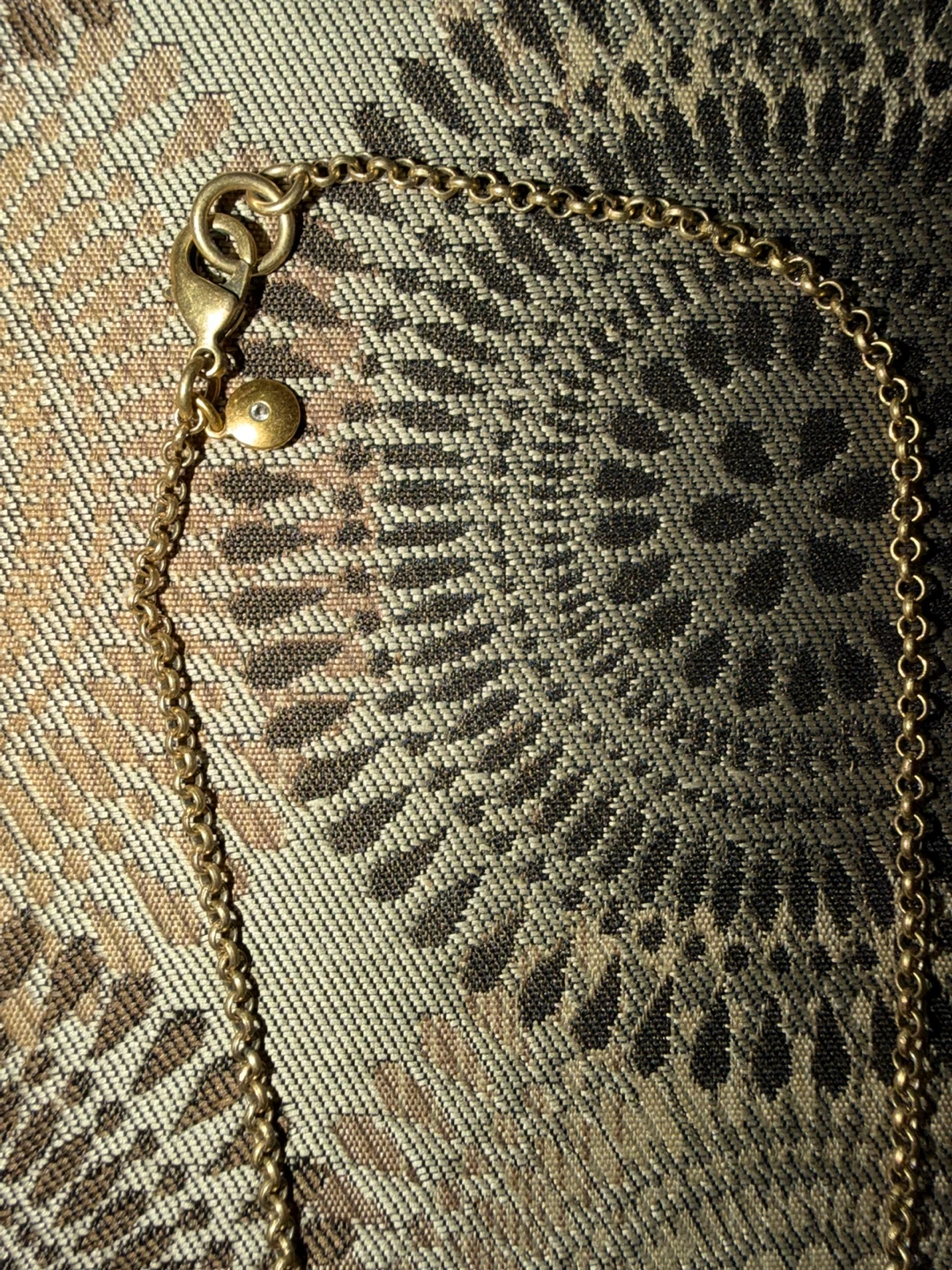 J.Crew Gold Tone Crystal Pendant Necklace - photo 4
