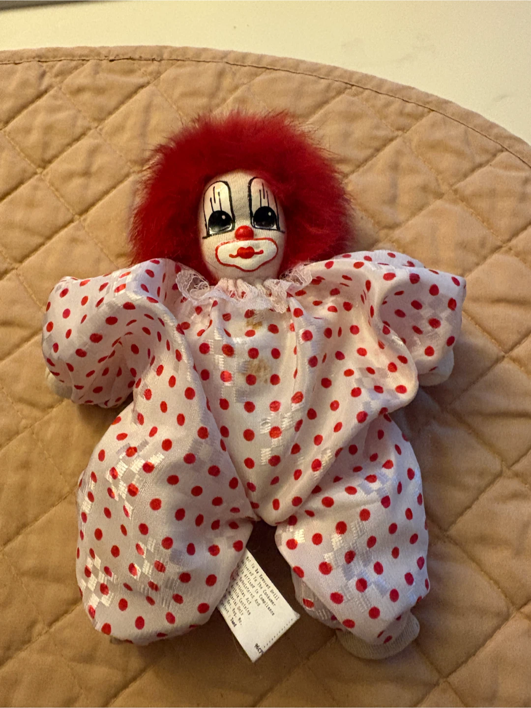 Vintage 1987 Q-tee clown sand filled