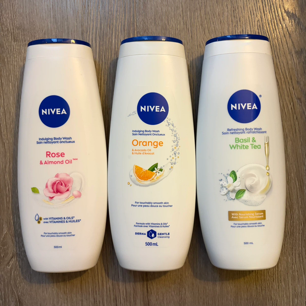 Nivea body wash (500ml) x 3 bottles