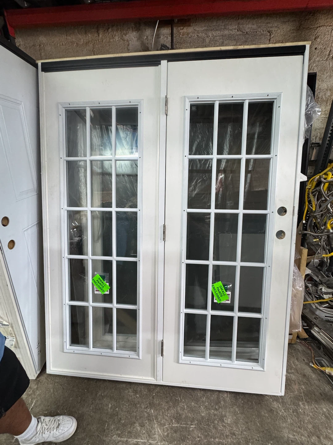 White French Doors with Glass Panes