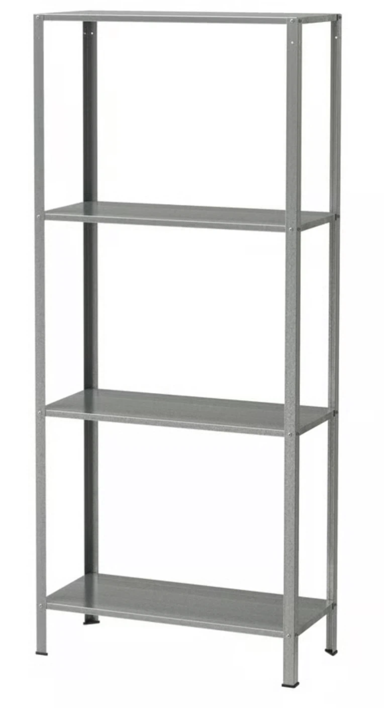 IKEA HYLLIS - 4-Shelf Metal Storage Unit