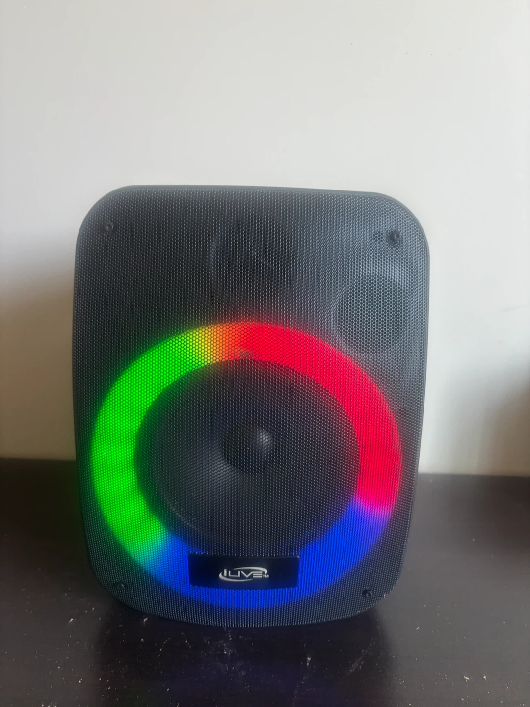iLive Portable Speaker with LED Light Ring