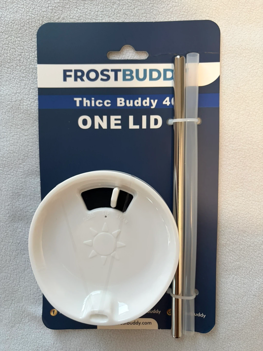New Frost Buddy Thicc Buddy 40 One Lid with Straws