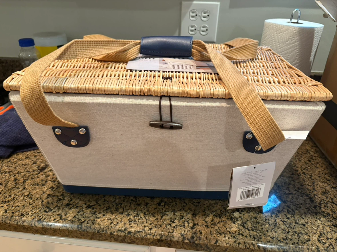 Picnic basket in box