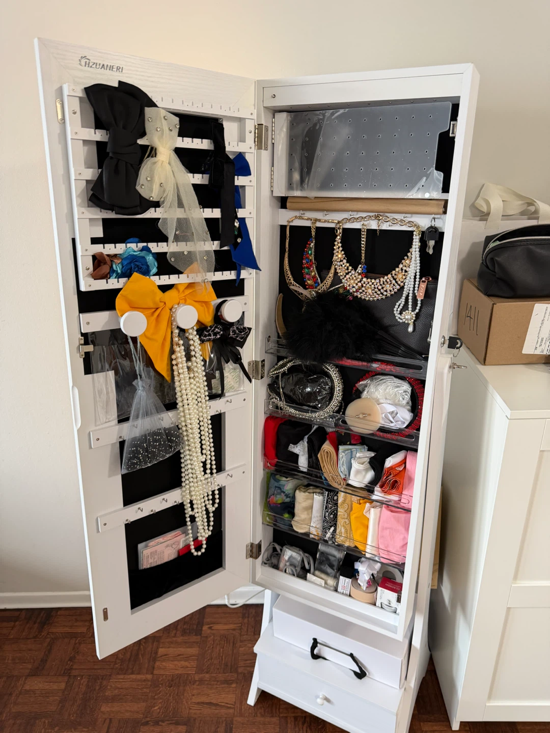 Jewelry Armoire with LED Mirror - photo 2