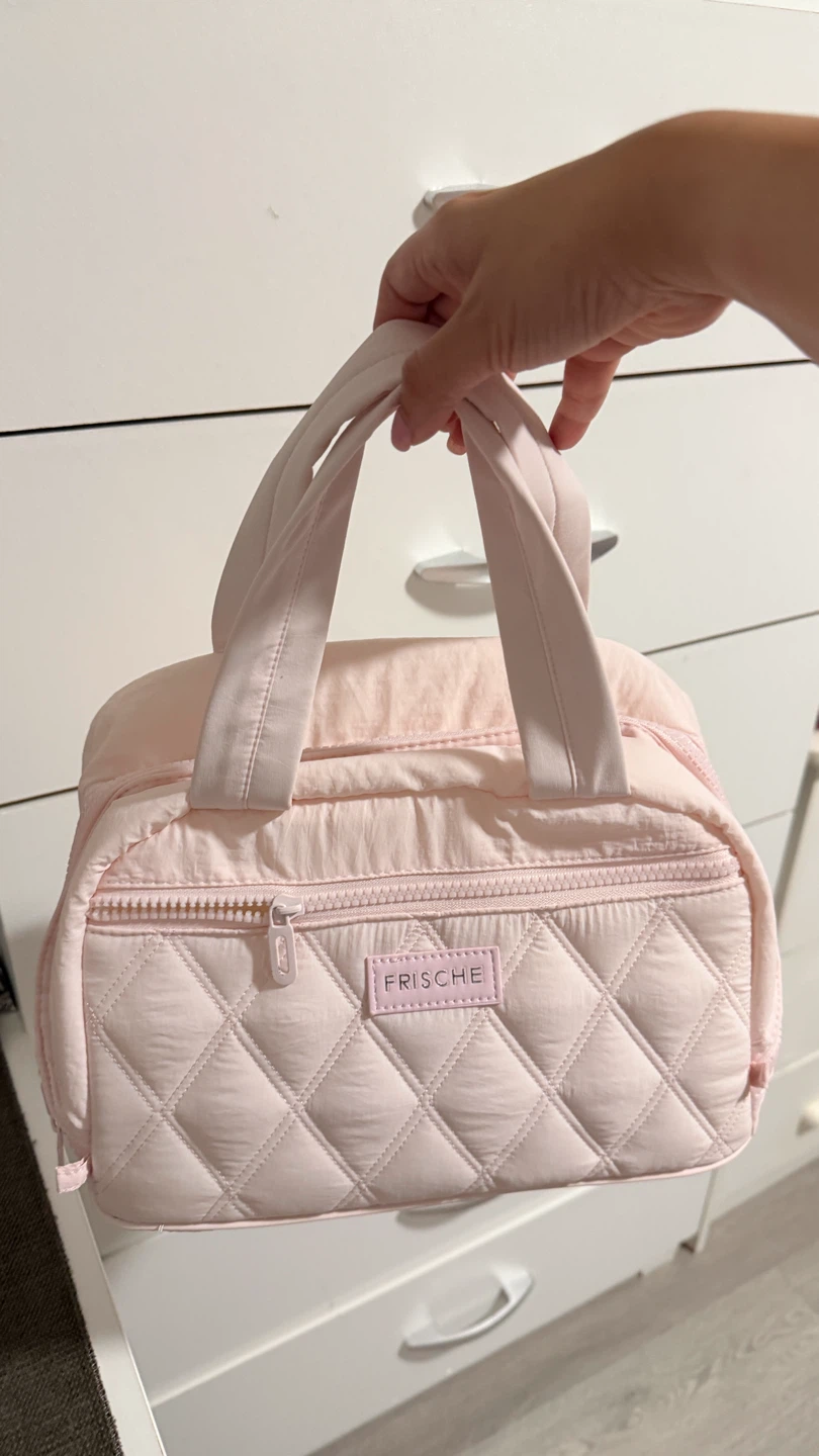 Frische light pink quilted travel lunch bag - photo 4