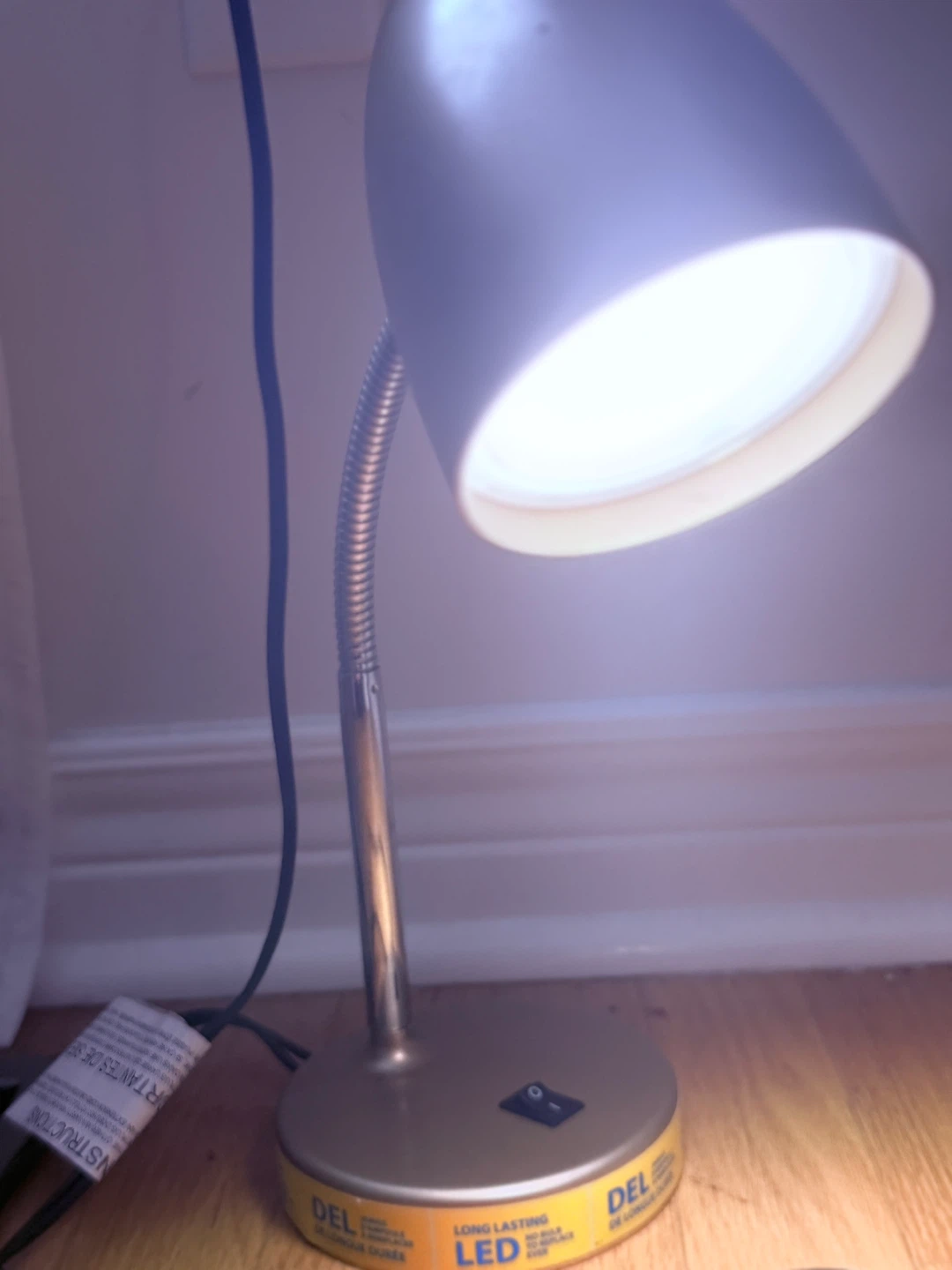 Silver LED Gooseneck Desk Lamp - photo 3
