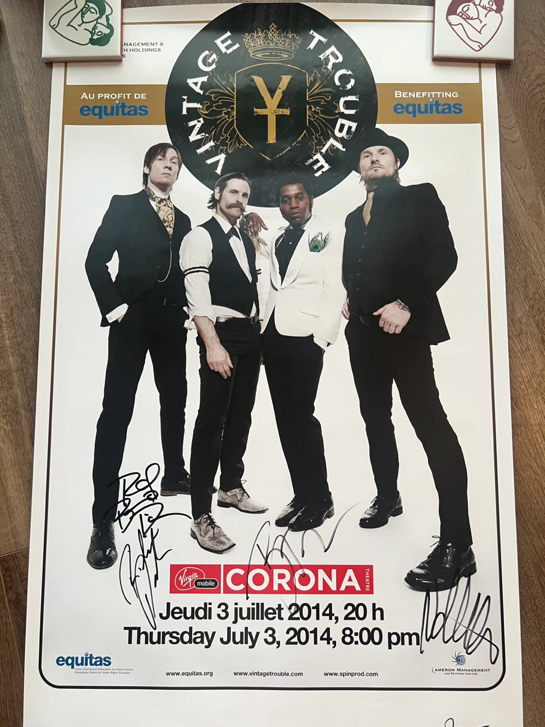 Vintage Trouble signed poster