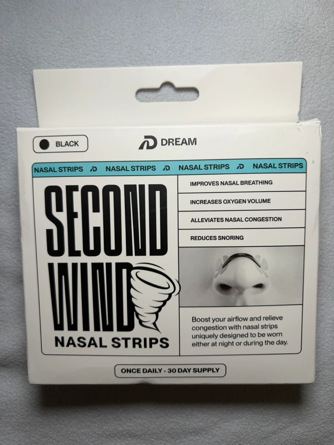 Dream Second Wind Nasal Strips - Breathing, Sleep, Snoring