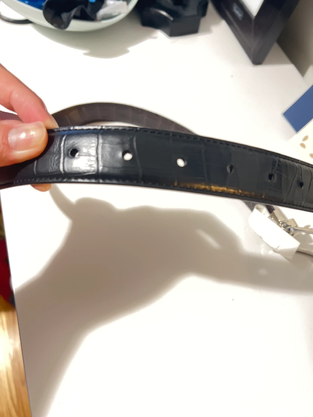 Genuine leather belt size 24 Joseph Abboud - photo 3