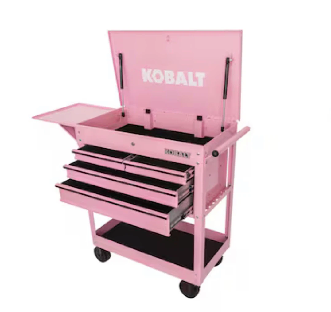 Kobalt Pink 5-Drawer Rolling Tool Cart - photo 4