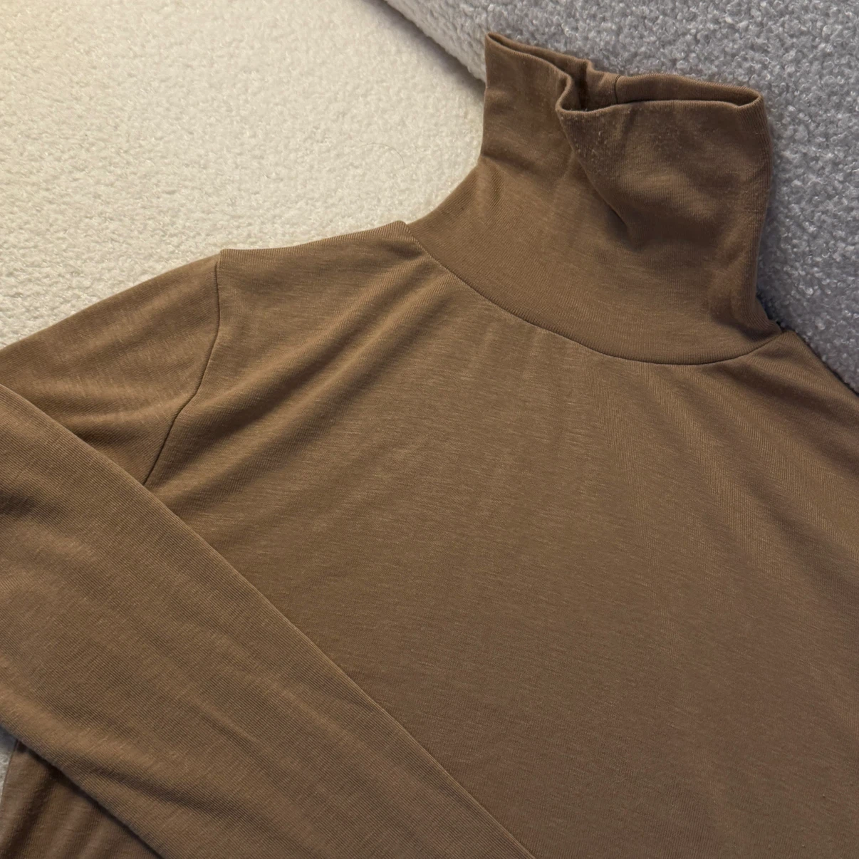 Fleece long sleeve beige shirt S - photo 2