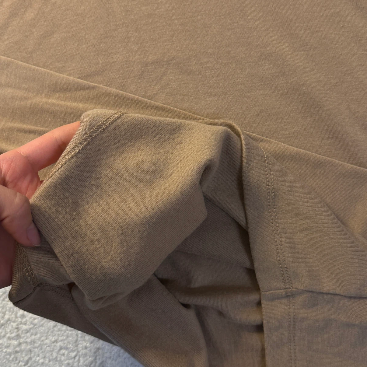 Fleece long sleeve beige shirt S - photo 3