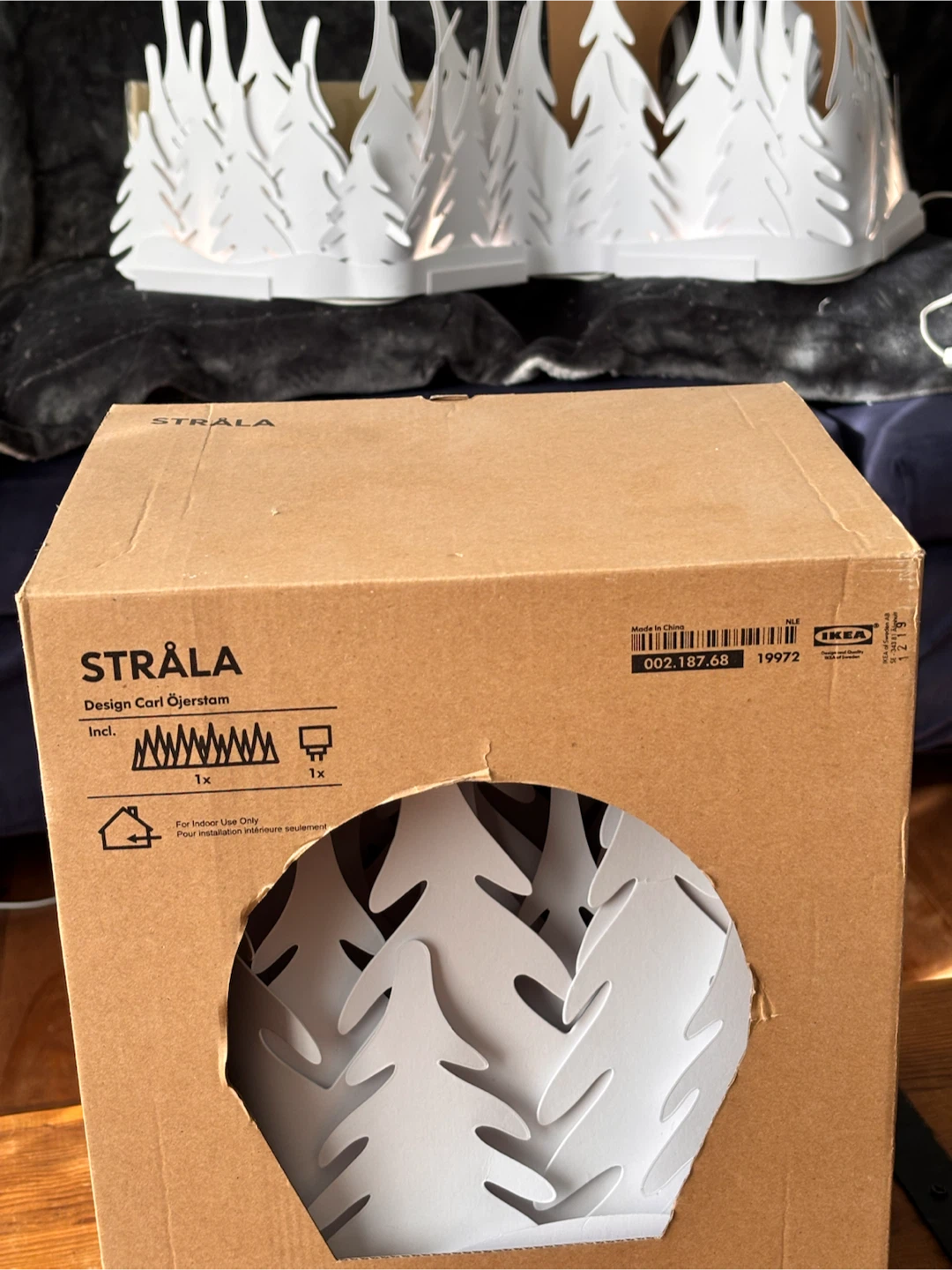 IKEA STRÅLA White LED Christmas Tree Table Decoration
