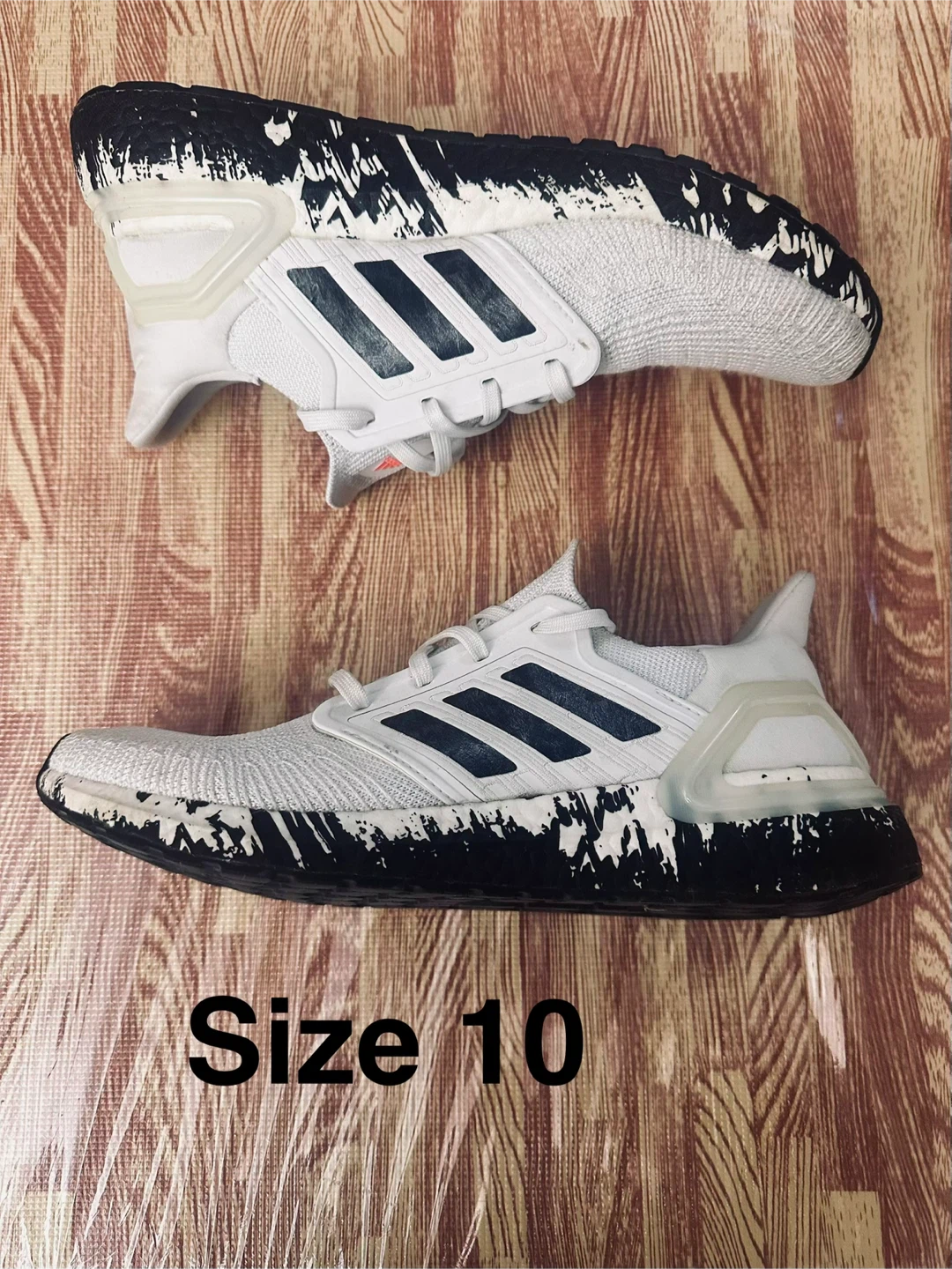 Adidas Ultraboost 20 Running Shoes - White/Black - Size 10 - photo 2