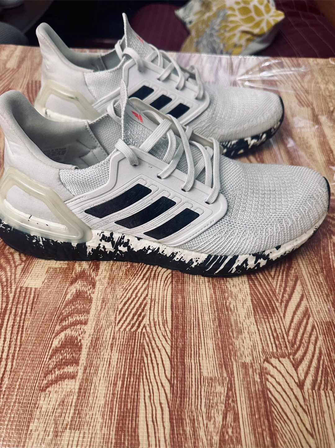 Adidas Ultraboost 20 Running Shoes - White/Black - Size 10 - photo 3