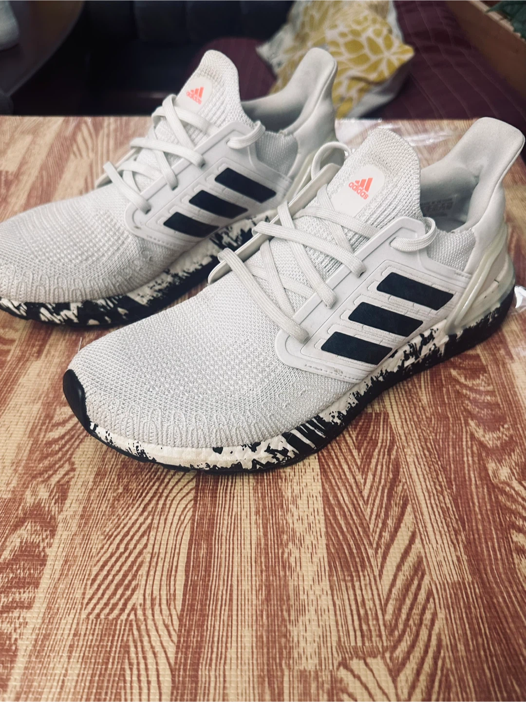 Adidas Ultraboost 20 Running Shoes - White/Black - Size 10 - photo 4