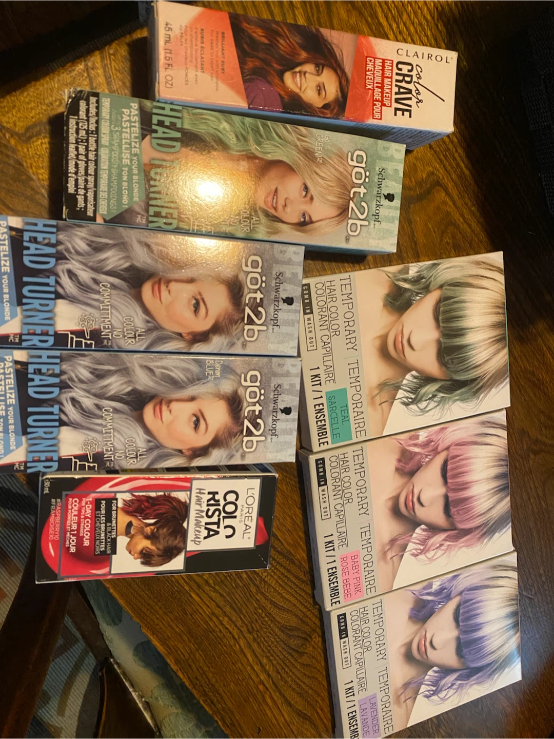 Temporary hair colour