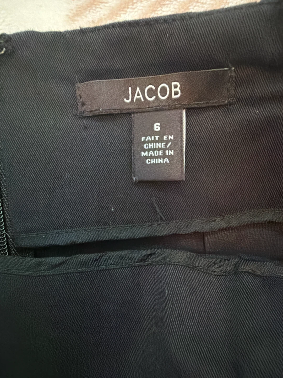 Jacob black belted pencil skirt size 6 - photo 2