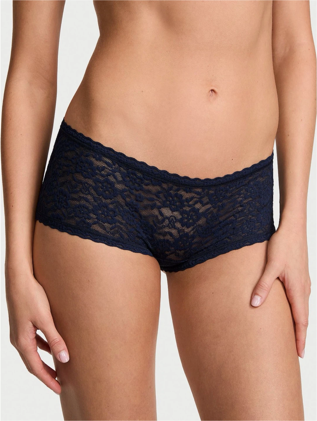 Victoria Secret Women's Navy Lace Boyshorts