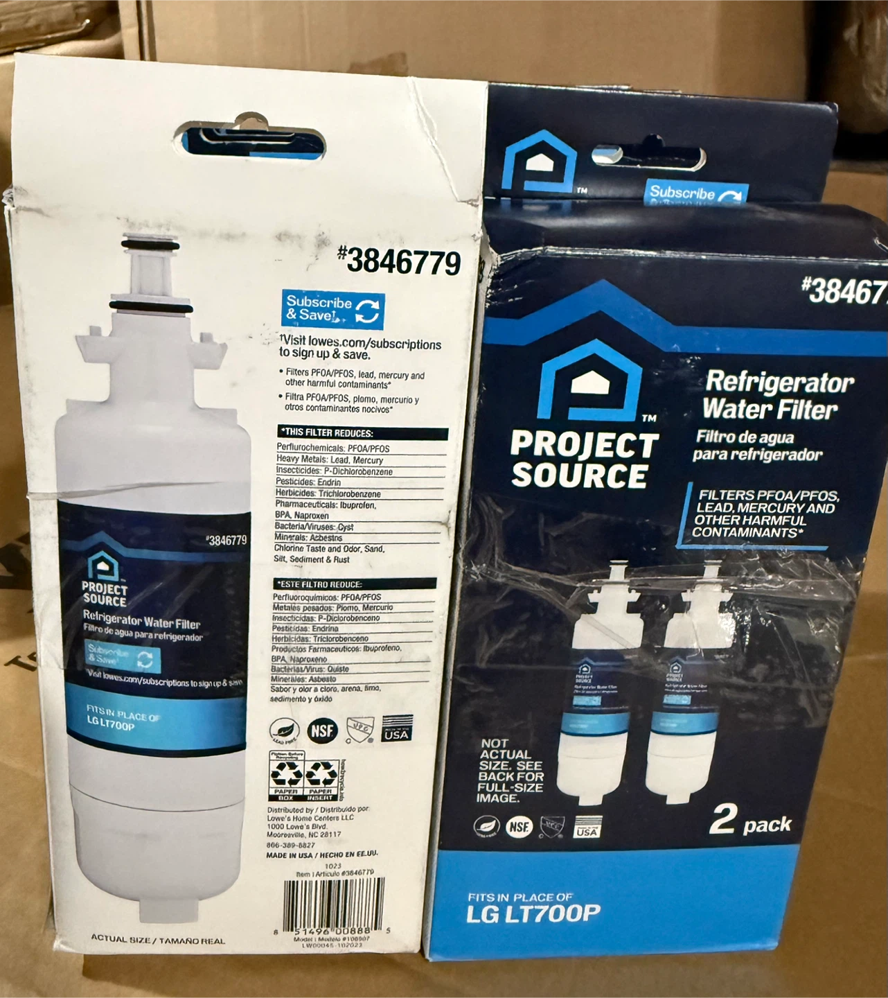 Project Source Refrigerator Water Filter 2-Pack - photo 2