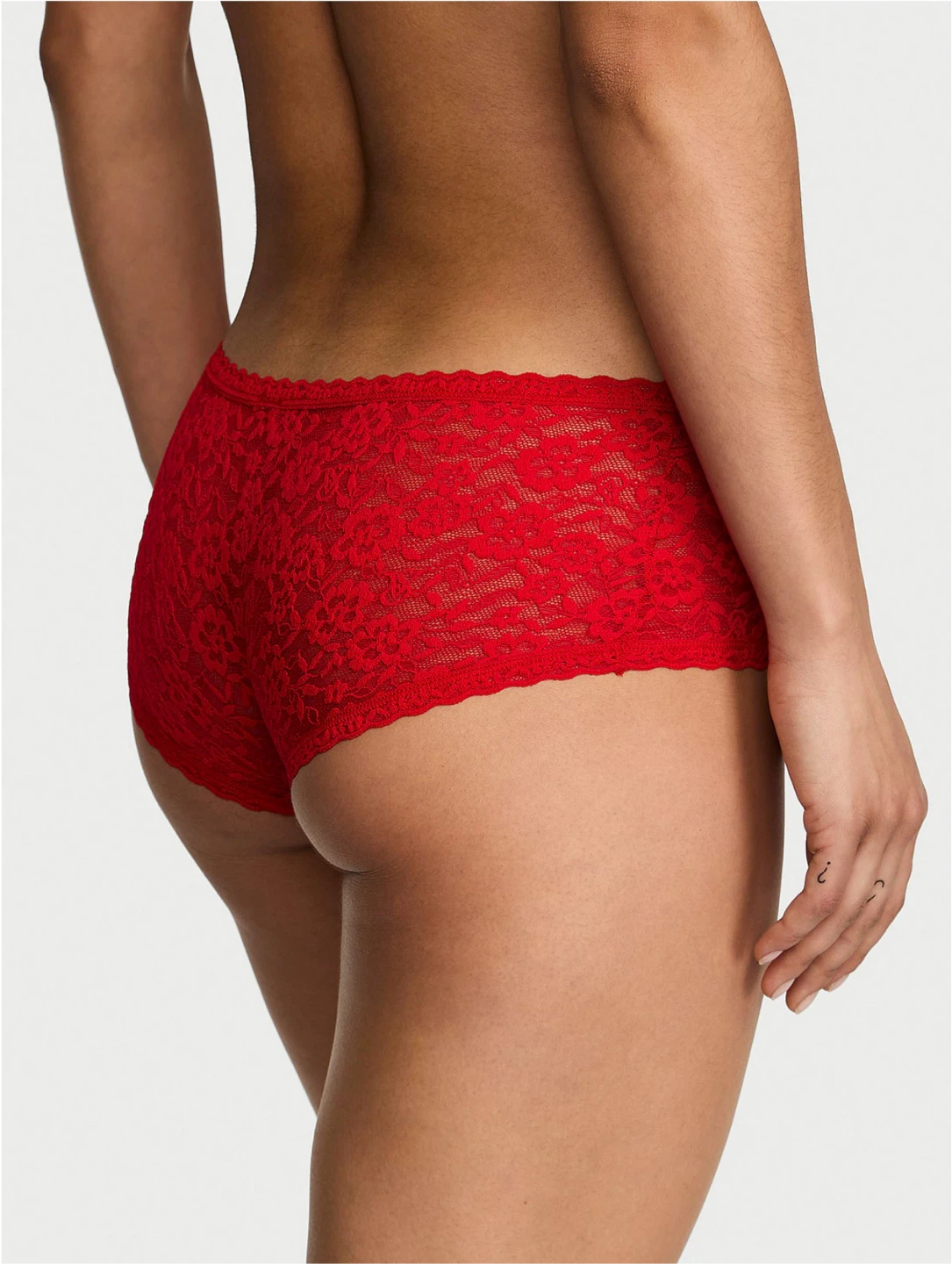 Victoria Secret Red Lace Boy Shorts - photo 2