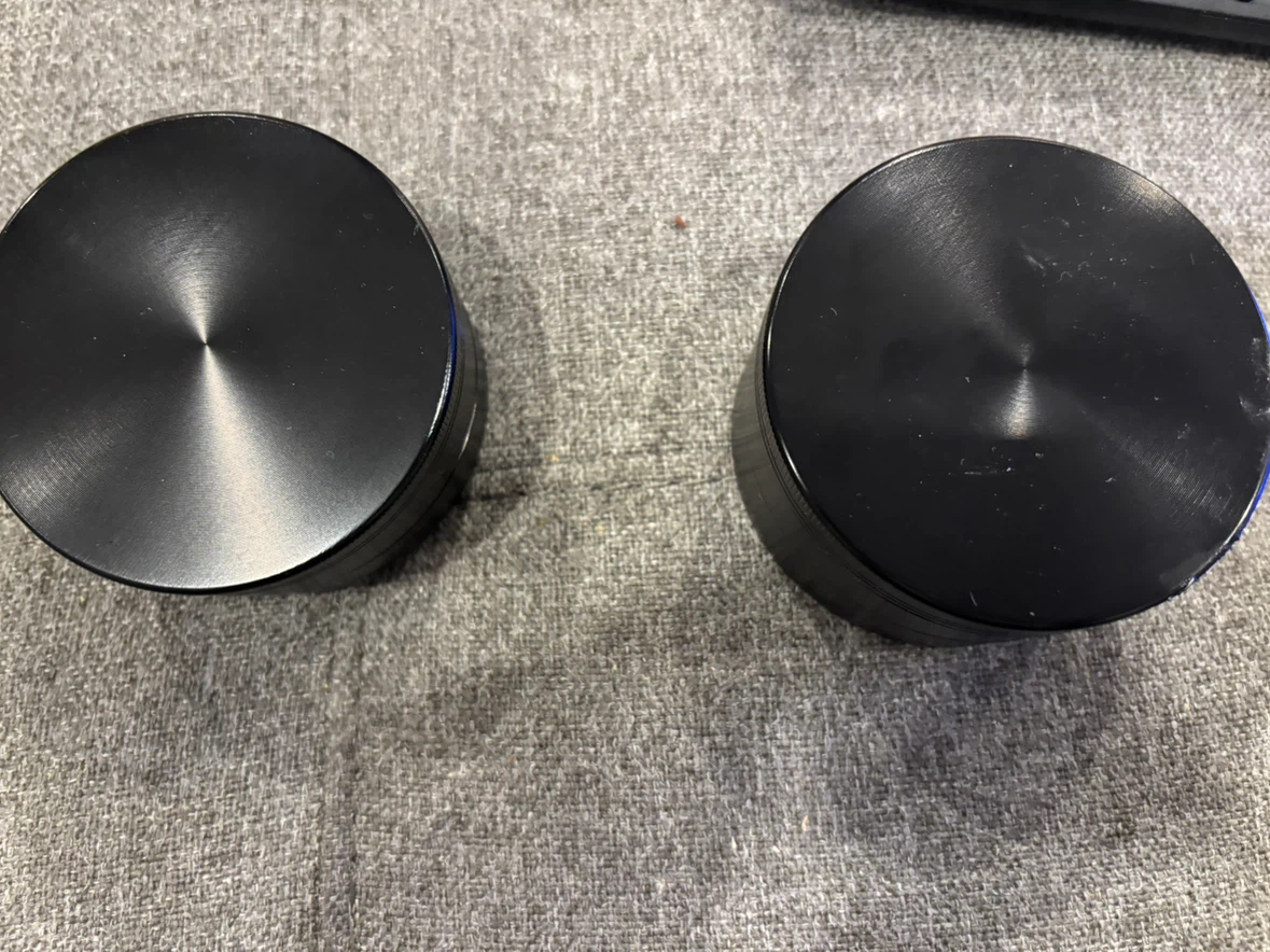 2 Black Metal Herb Grinders - photo 2