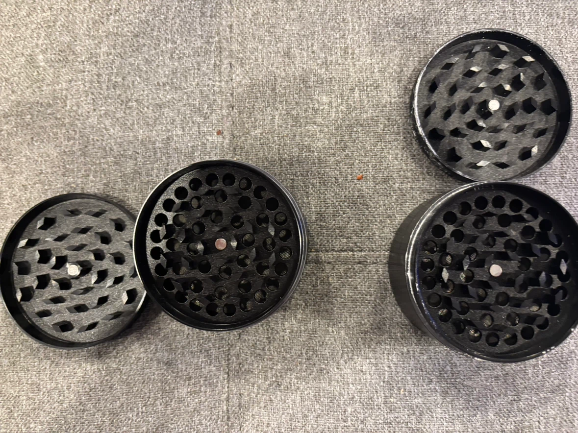 2 Black Metal Herb Grinders - photo 3
