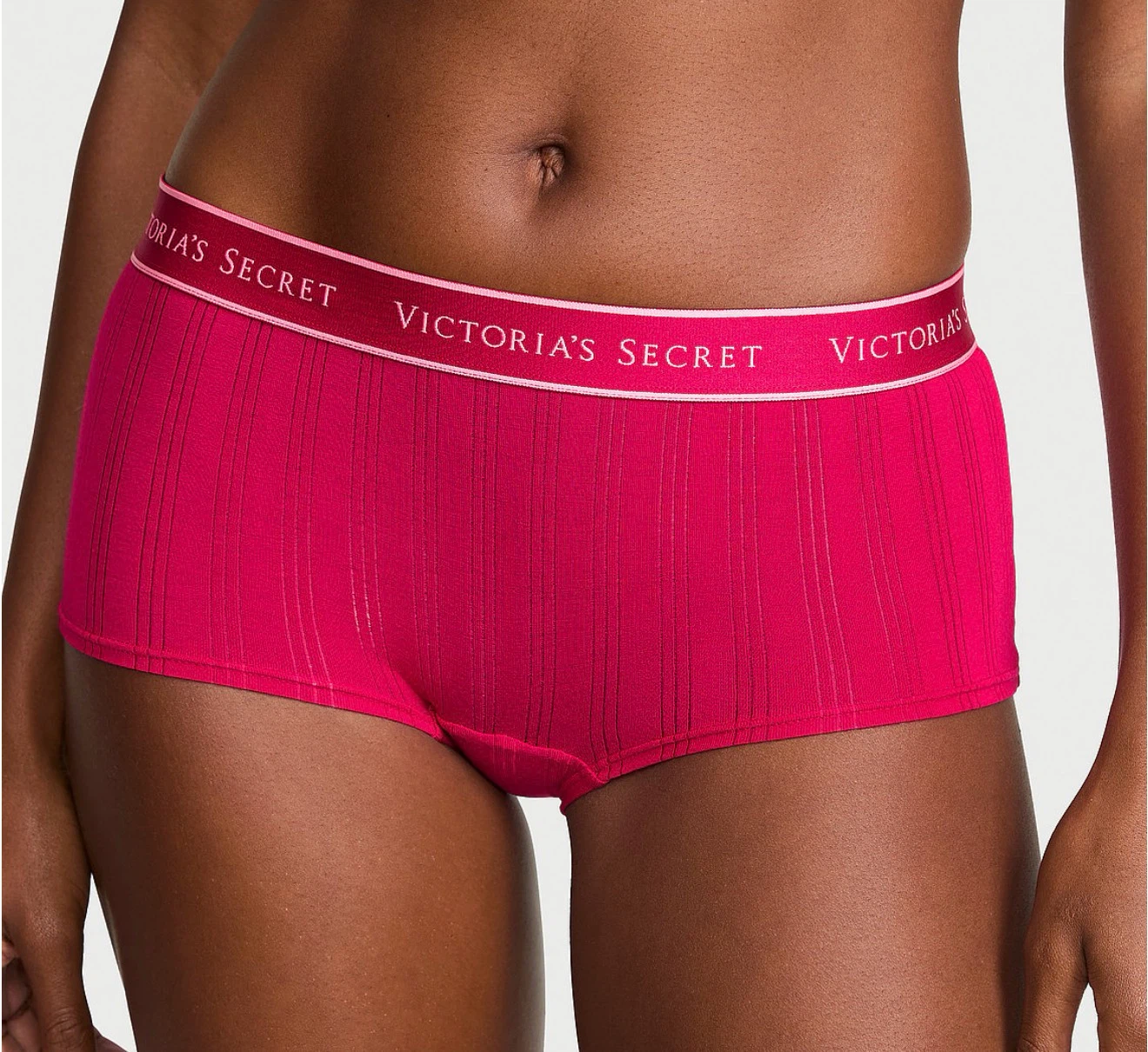 Victoria's Secret Pink Ribbed Boy Shorts