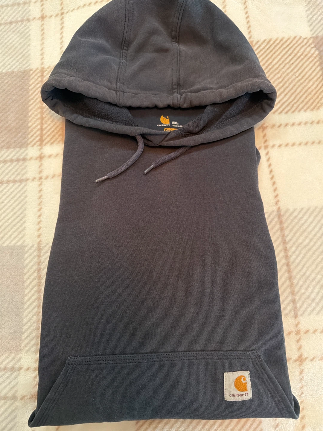 Carhartt Original Fit Logo Hoodie 2XL Black