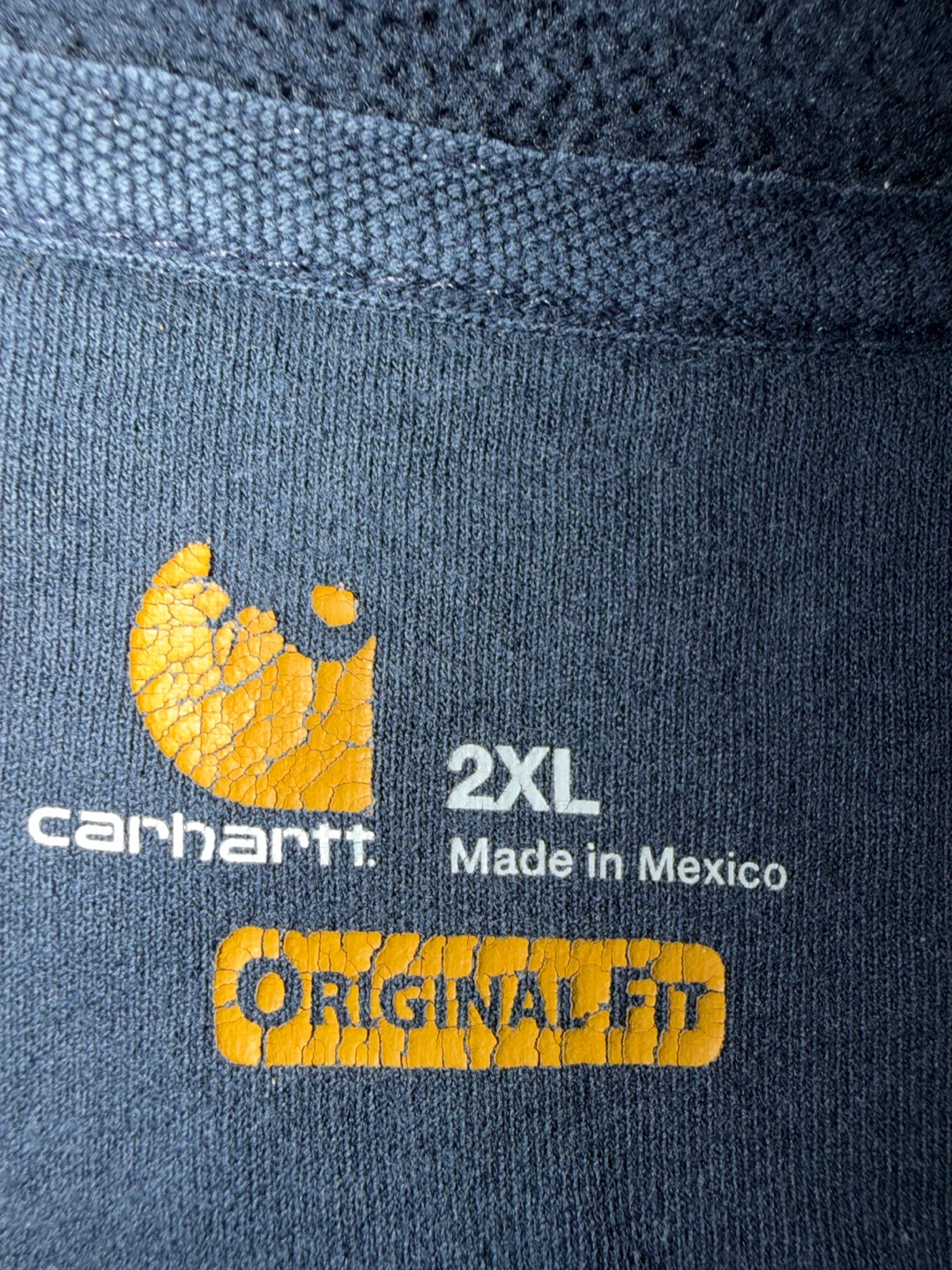Carhartt Original Fit Logo Hoodie 2XL Black - photo 4