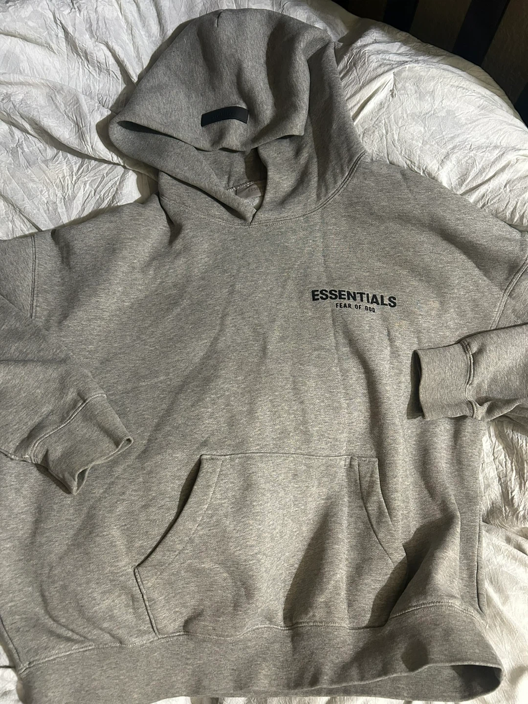 Essentials Fear of God Heather Grey Hoodie