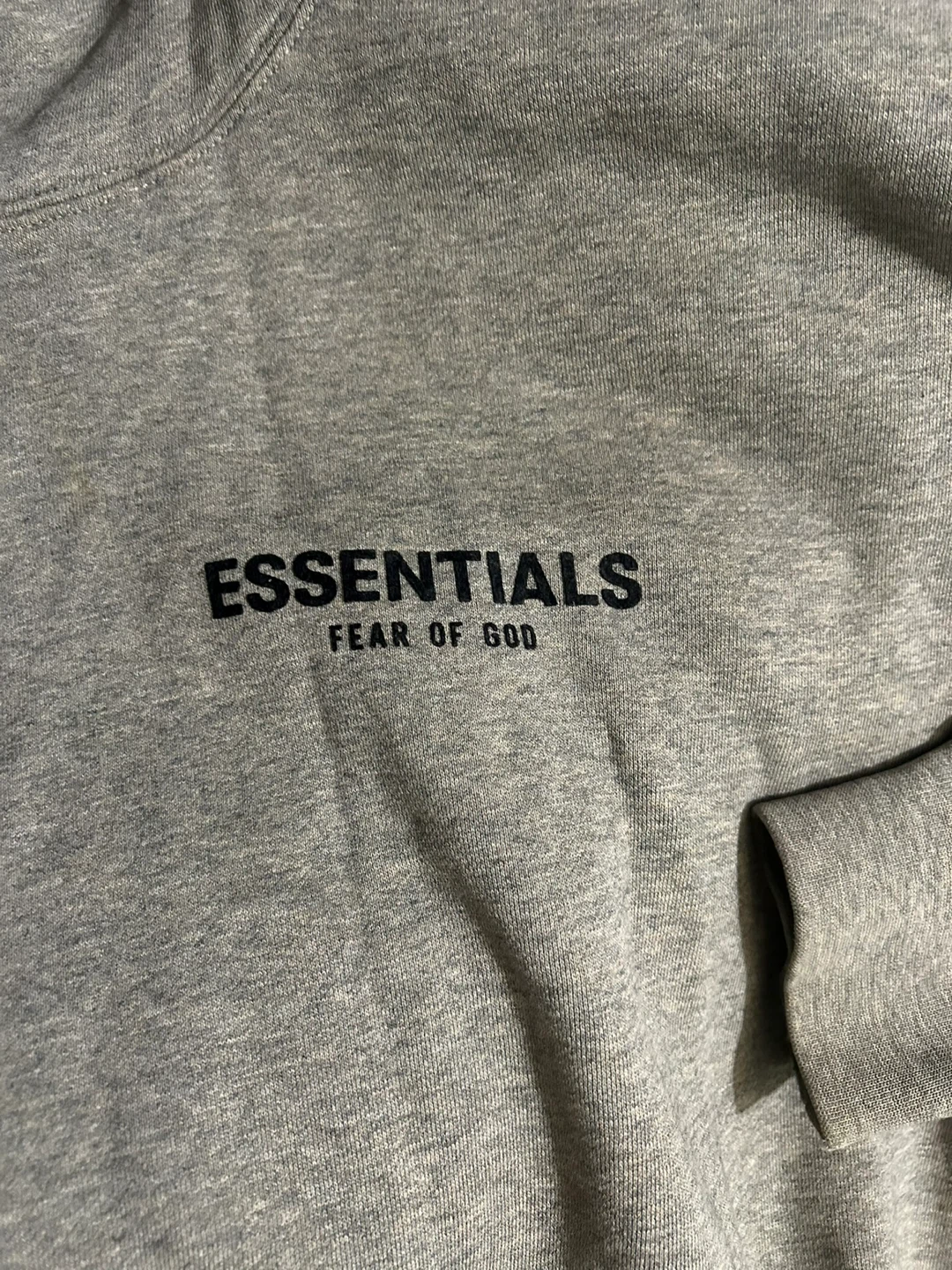Essentials Fear of God Heather Grey Hoodie - photo 2