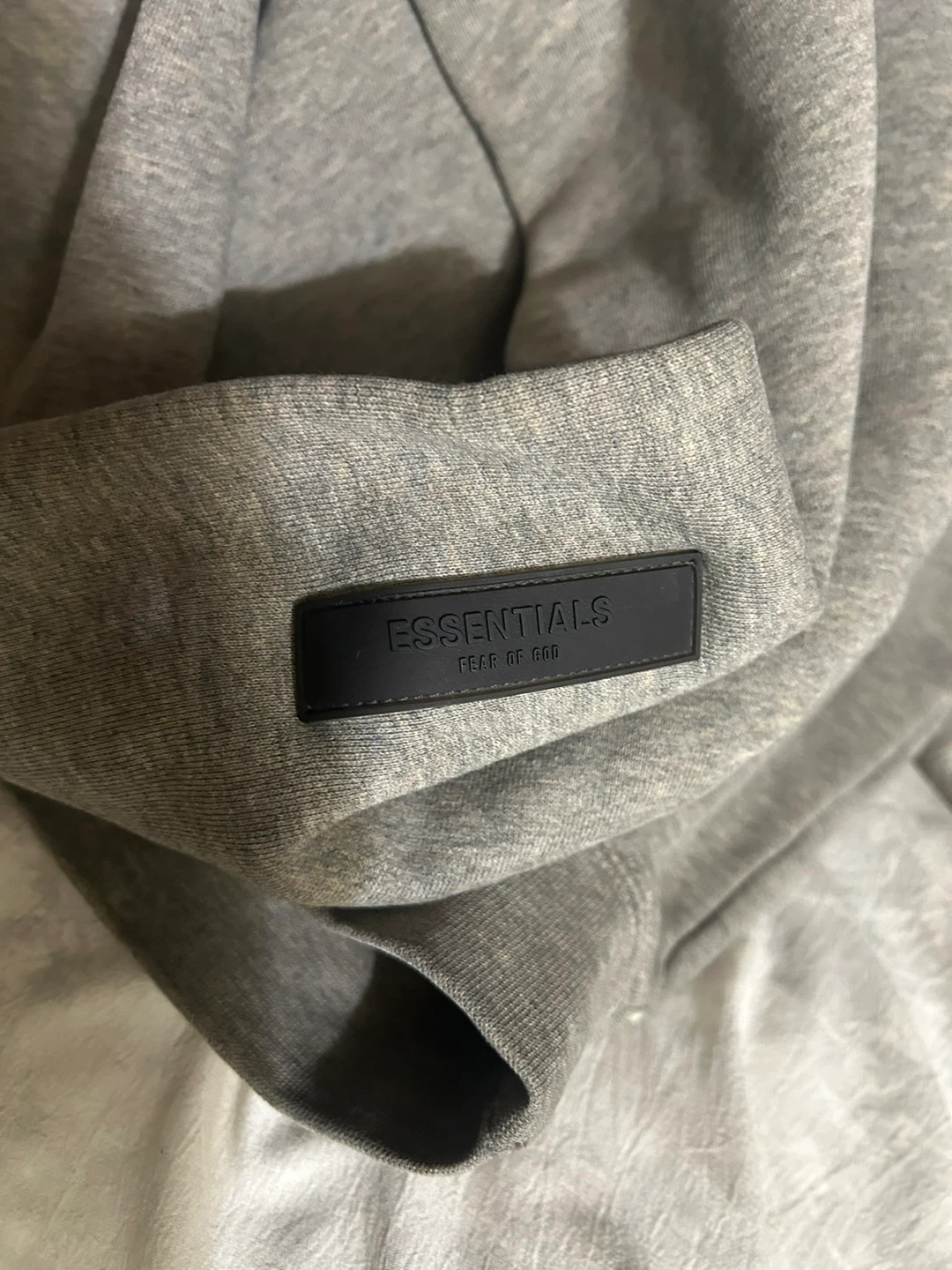 Essentials Fear of God Heather Grey Hoodie - photo 3