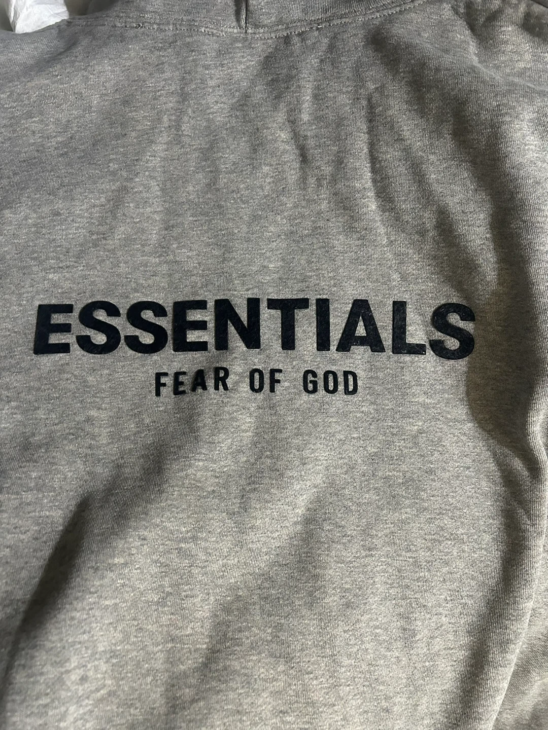 Essentials Fear of God Heather Grey Hoodie - photo 4