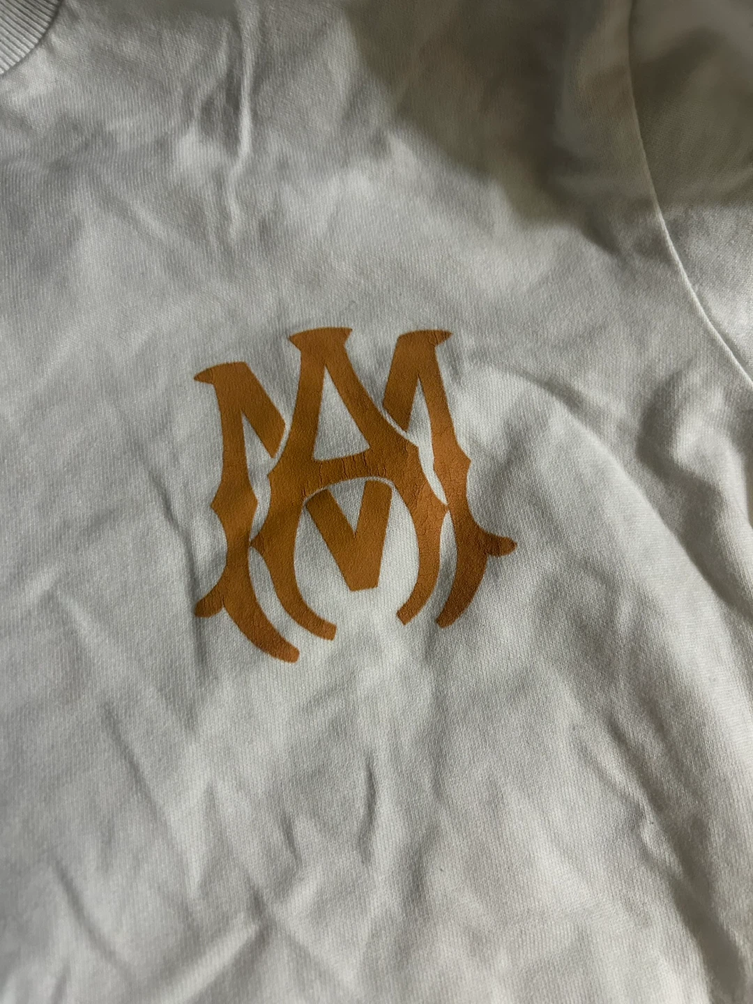 White orange letter Amiri shirt - photo 3