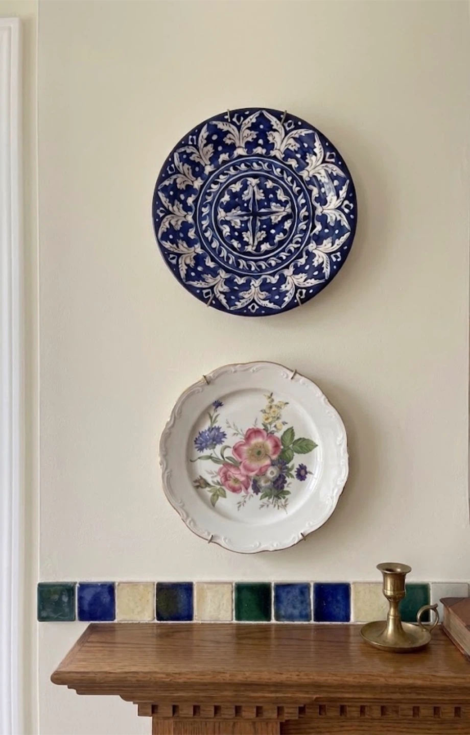 VTG JWK Bavaria Floral Porcelain Plate | Cottage Decor Wall Art - photo 2