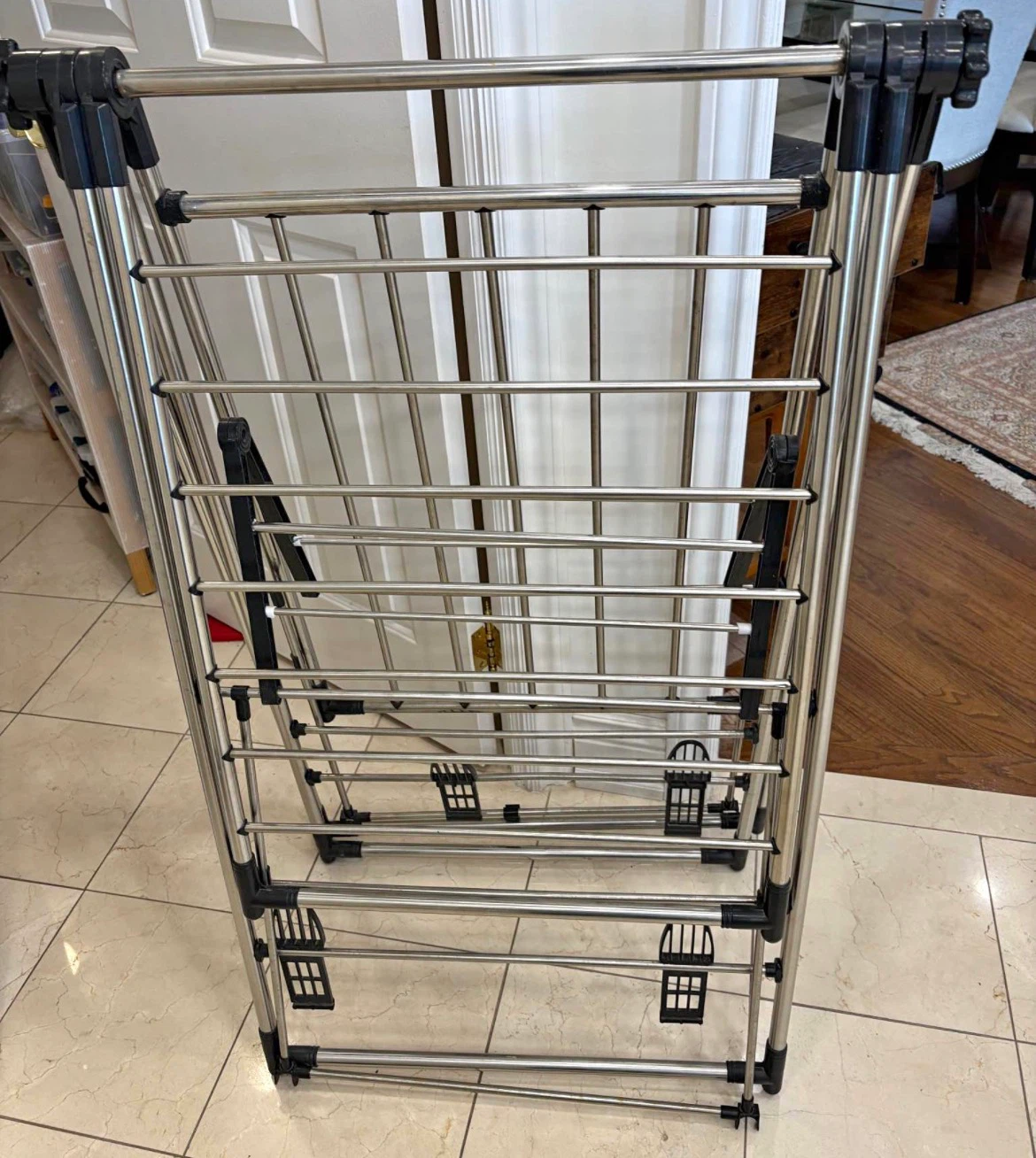 Folding Drying Rack with top hangar with free